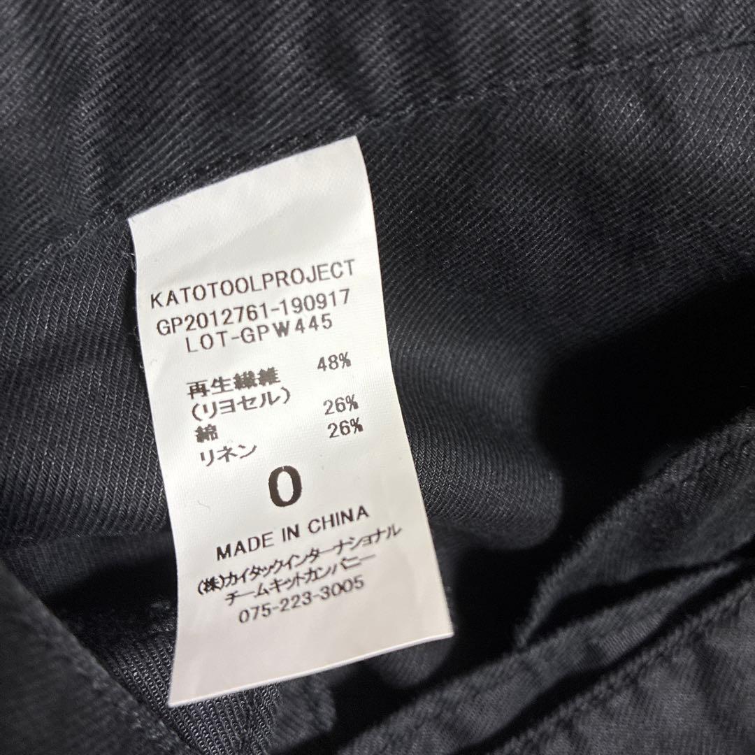 GRANDMA MAMA DAUGHTER リネン混　サロペット　ブラック