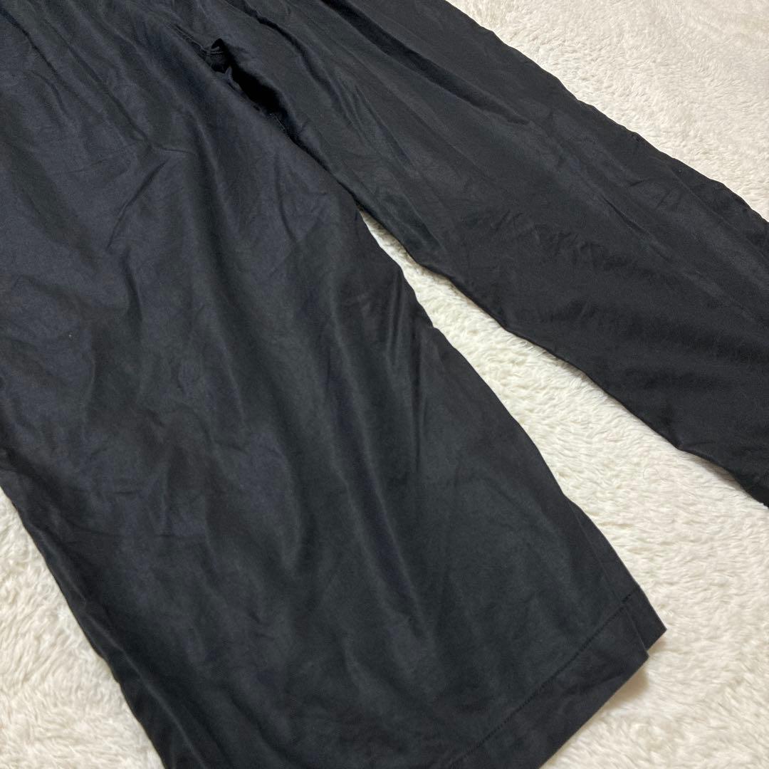 GRANDMA MAMA DAUGHTER リネン混　サロペット　ブラック