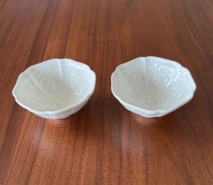 豊増一雄 白瓷茶器 2客