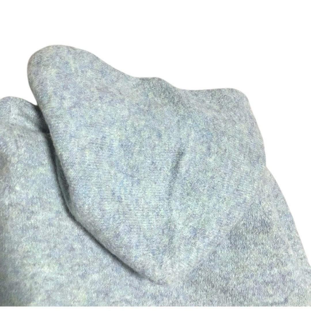 45R BADOU-R アルパカ フード ニット　縮絨ロングコート　ふわふわ起毛