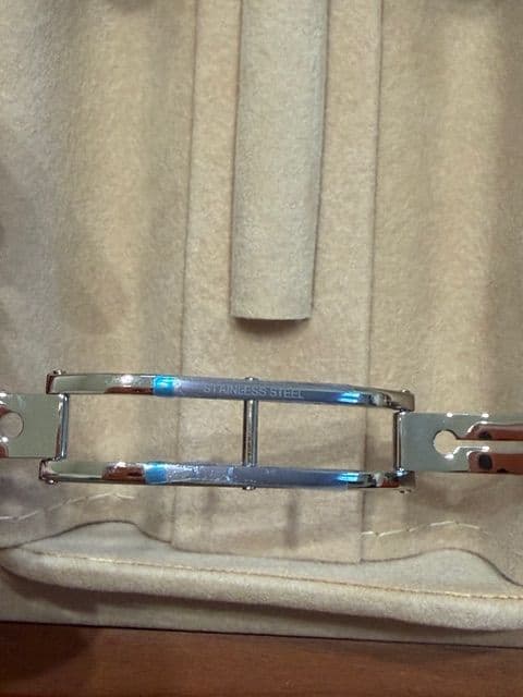 （ベルト延長済）HERMES　ケリーウォッチミニ ステンレス　クロシェット付