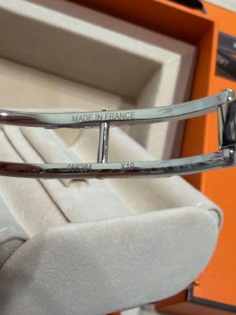 （ベルト延長済）HERMES　ケリーウォッチミニ ステンレス　クロシェット付