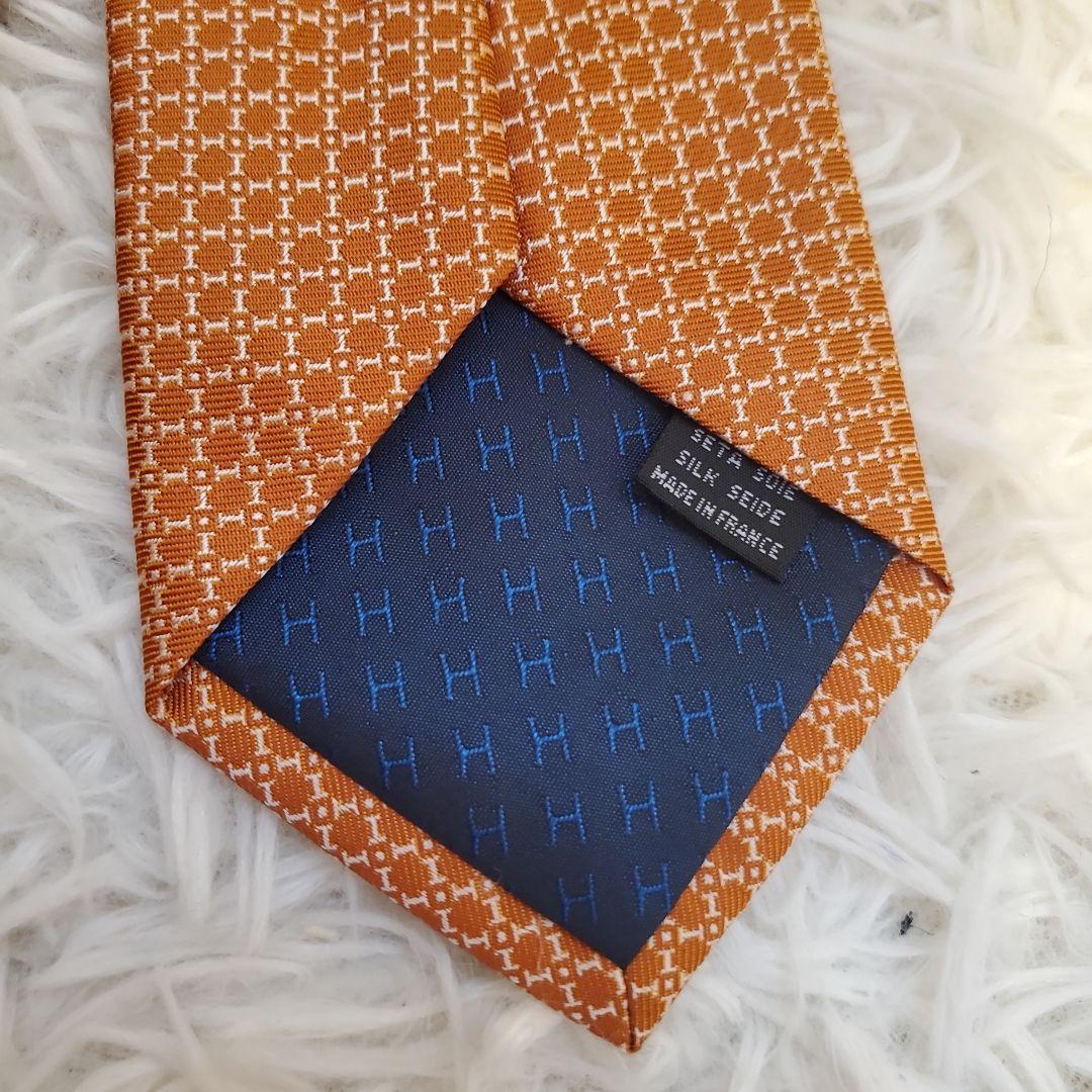 ⭐極美品⭐HERMES H柄 ファソネ シルク ネクタイ