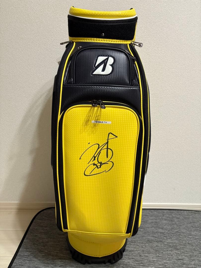 【新品未使用】安田祐香さんサイン入り　キャディバッグ ツアーレプリカモデル
