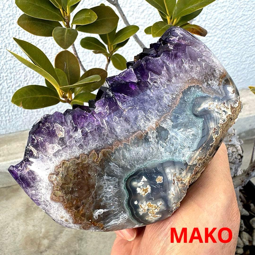 M1885☆アメジストクラスター882g☆ウルグアイ産☆天然石☆N60104-B