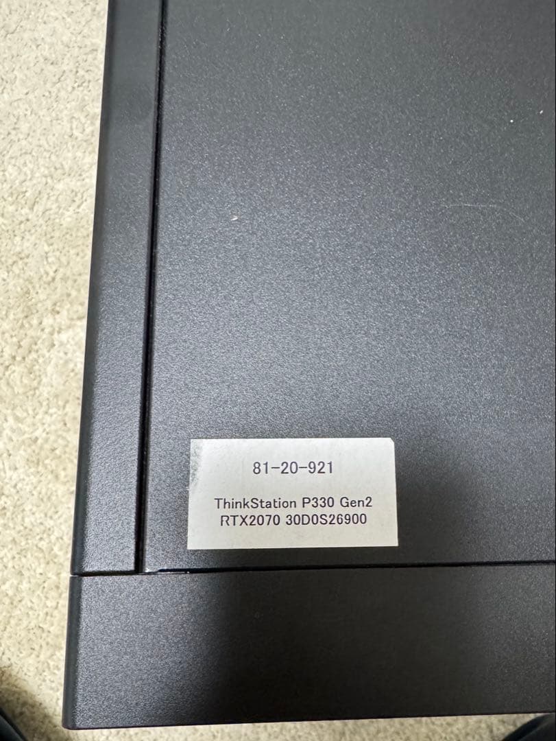 LenovoデスクトップPC 第9世代Core i7 RTX2070 32GB