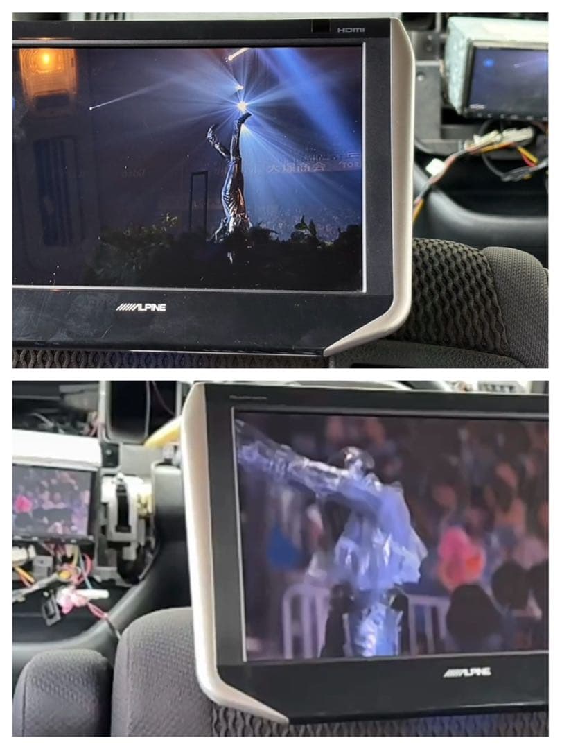 SXH10ST アルパイン10.1型　ヘッドレストモニター　2台