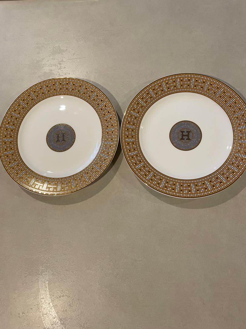 エルメス　お皿　モザイクヴァンキャトル　2枚セット　プレート