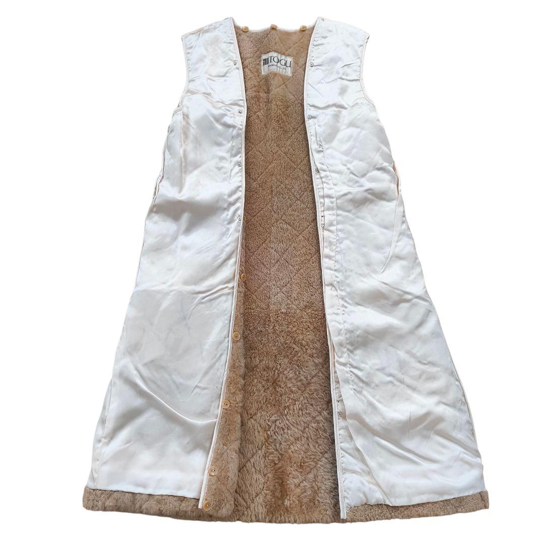 TOGU TOHOMINK　ロングコート　13　ファー　ライナー付　Aライン