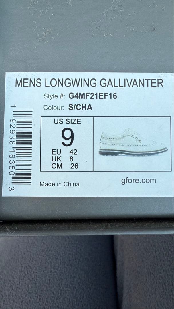 シューズ(男性用) G/Fore Wingtip Longwing GolfSneaker