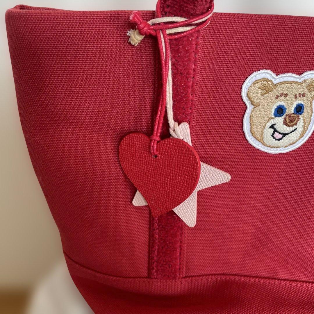 LOVERARY BY FEILERオールドテデイワッペントートバッグ 小