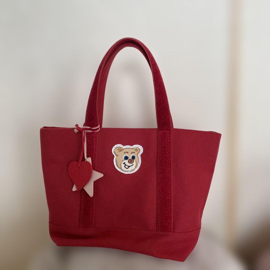 LOVERARY BY FEILERオールドテデイワッペントートバッグ 小