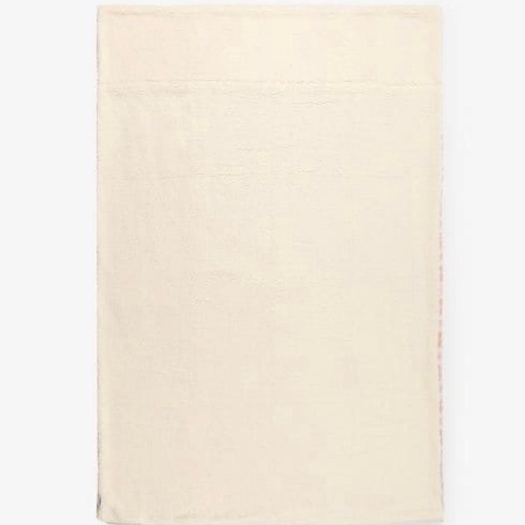 【新品未開封】アフタヌーンティーリビング　毛布　タータンチェック柄　アイボリー