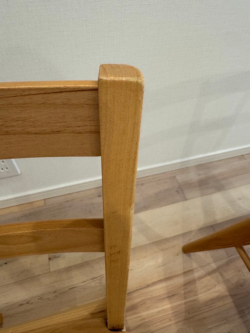 マユゲ犬！ 堀田木工所 無垢 ダイニングチェア 1脚 ① 引き取り可