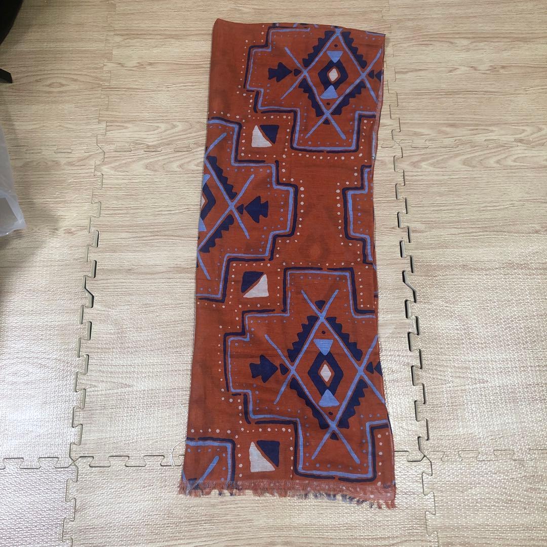 【カズエ未使用リゾート】Papas➕GIERRMIドット柄綿麻高級ストール