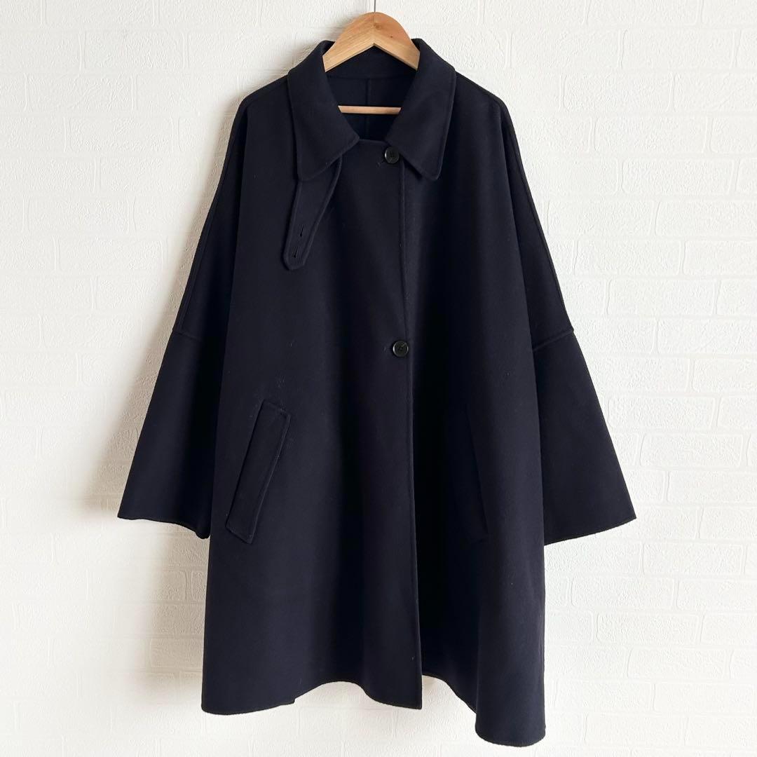 UNITED ARROWSリバーポンチョコート　ネイビー　M