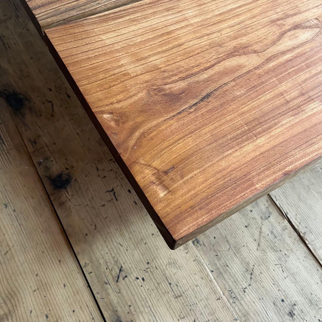 アンティーク 総欅材 ケヤキ ローテーブル 希少 無垢材 ②