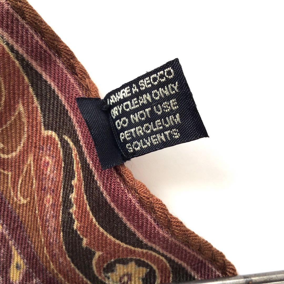 【新品】エトロ スカーフ ウールシルク ペイズリードレイクス アナトミカ西口修平