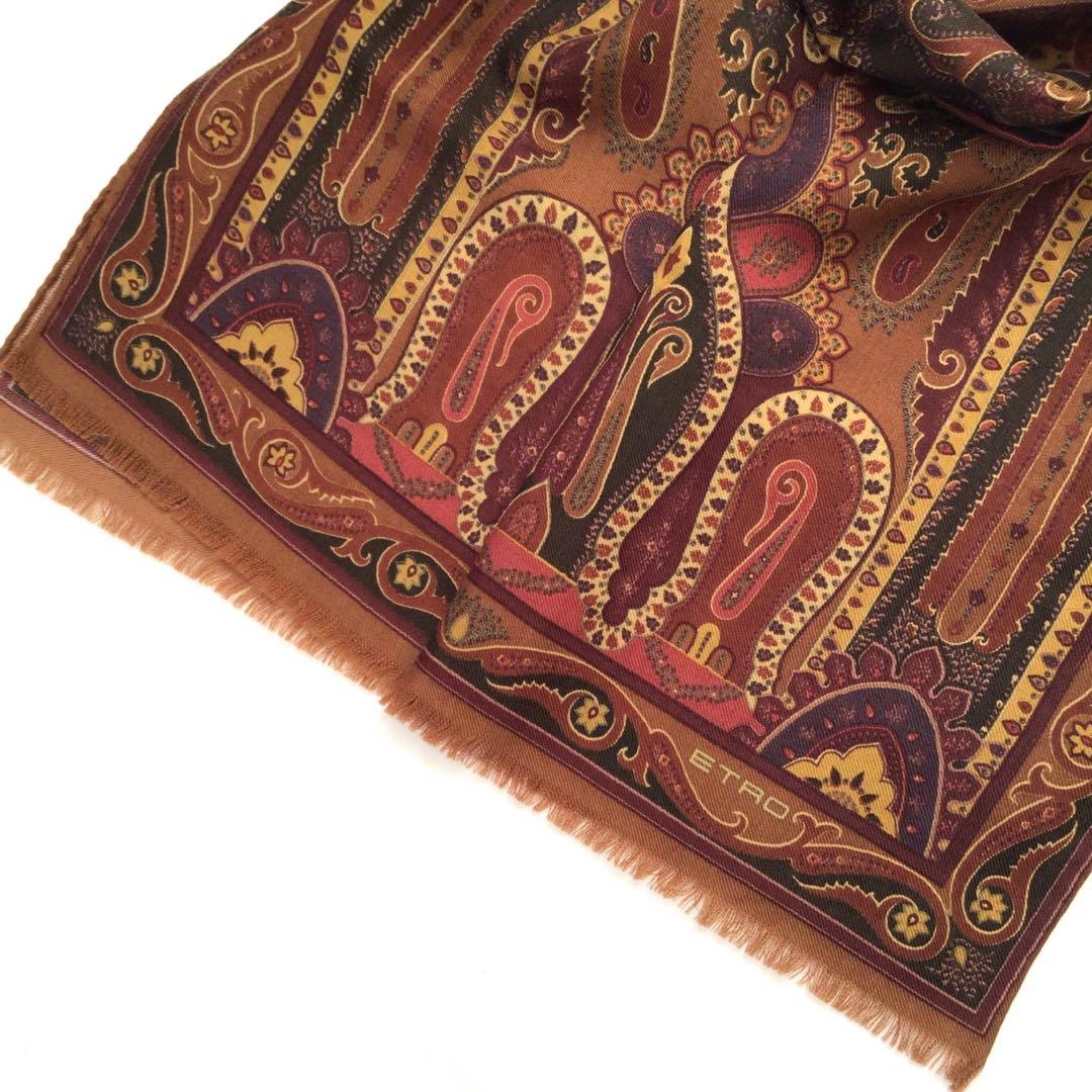 【新品】エトロ スカーフ ウールシルク ペイズリードレイクス アナトミカ西口修平