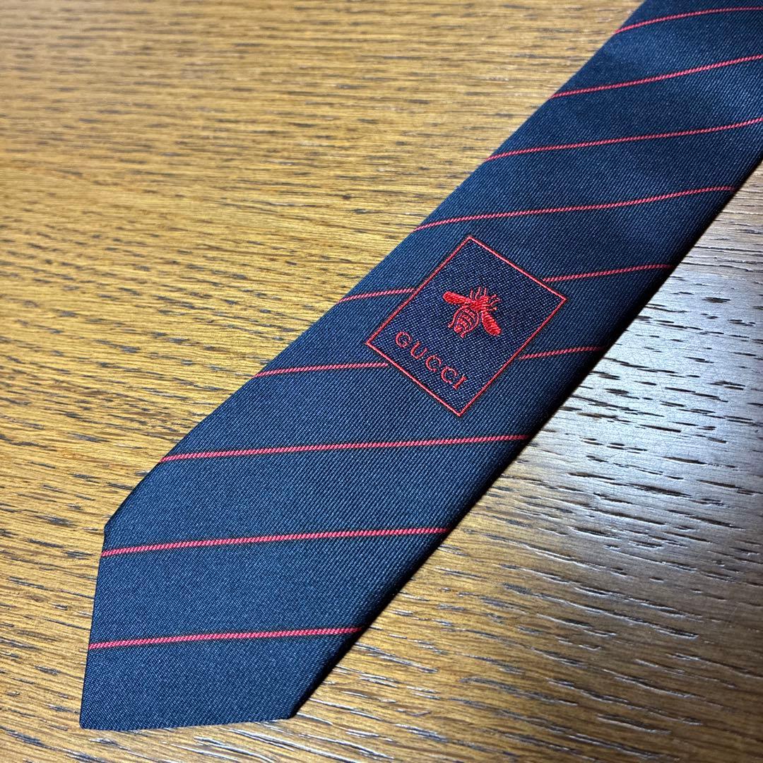 【未使用品】GUCCI グッチ ネクタイ 蜂bee