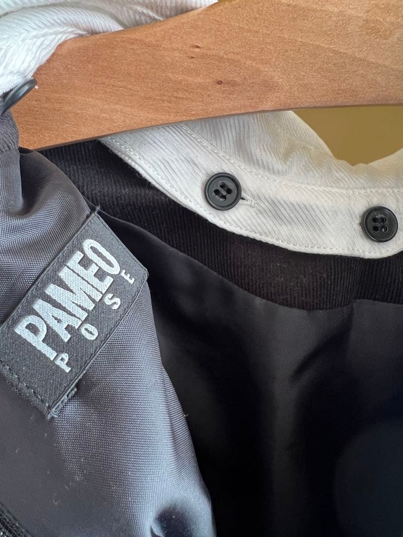 PAMEO POSE Ribbon Call Dress 黒 長袖 ワンピース