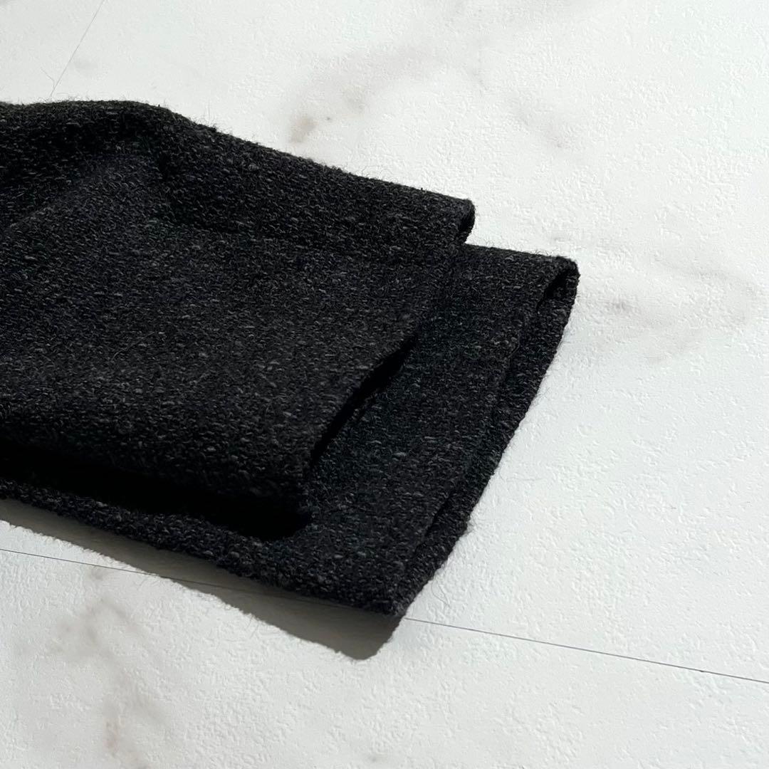 入手困難✨ アルパカ素材 ヨーガンレール ノーカラージャケット ブラック系