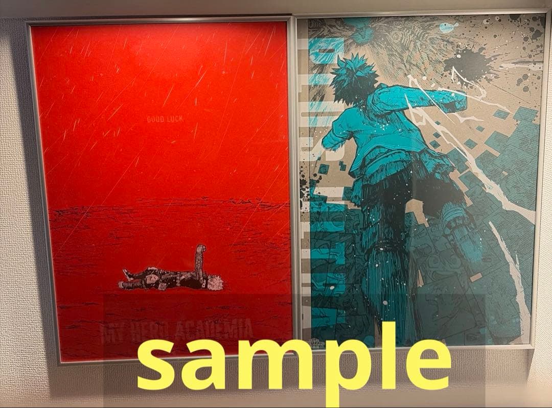 僕のヒーローアカデミア原画展　アートポスター　6枚セット　緑谷 爆豪 轟　公式
