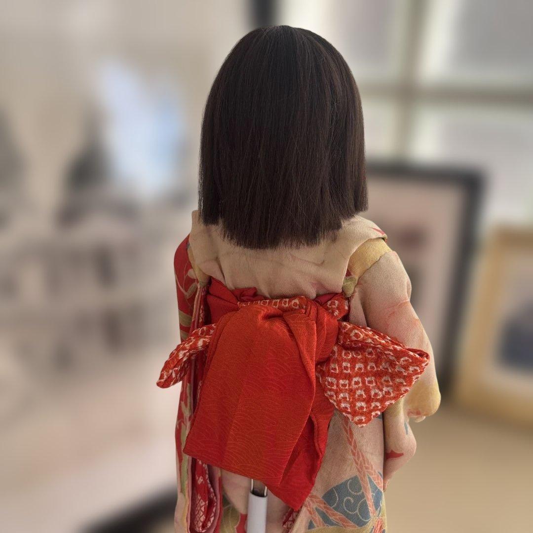 市松人形　昭和40年代前半　スタンド付き