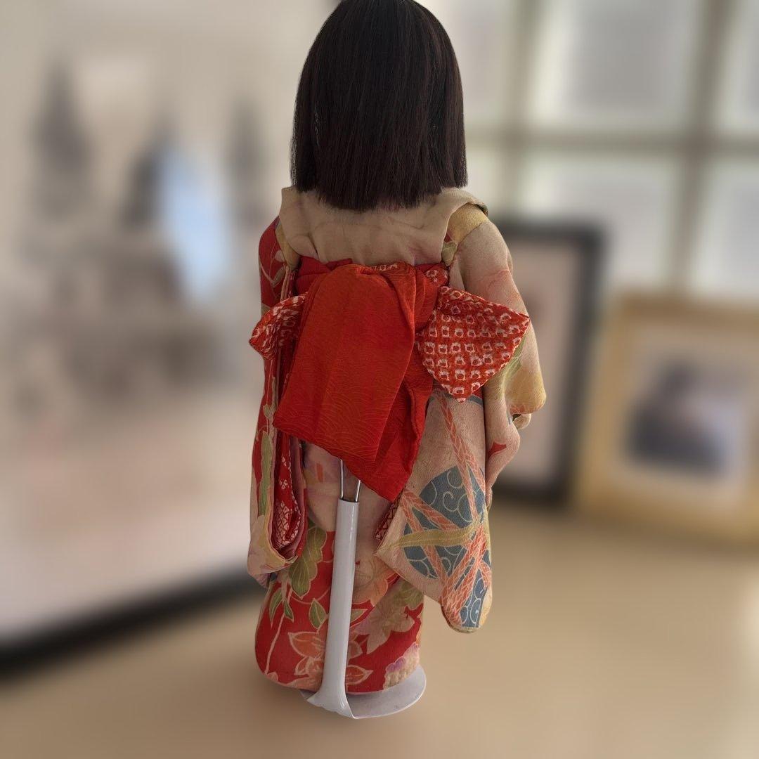 市松人形　昭和40年代前半　スタンド付き