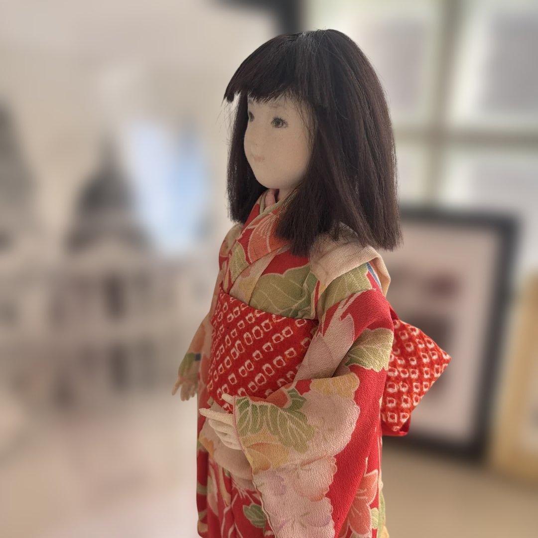 市松人形　昭和40年代前半　スタンド付き