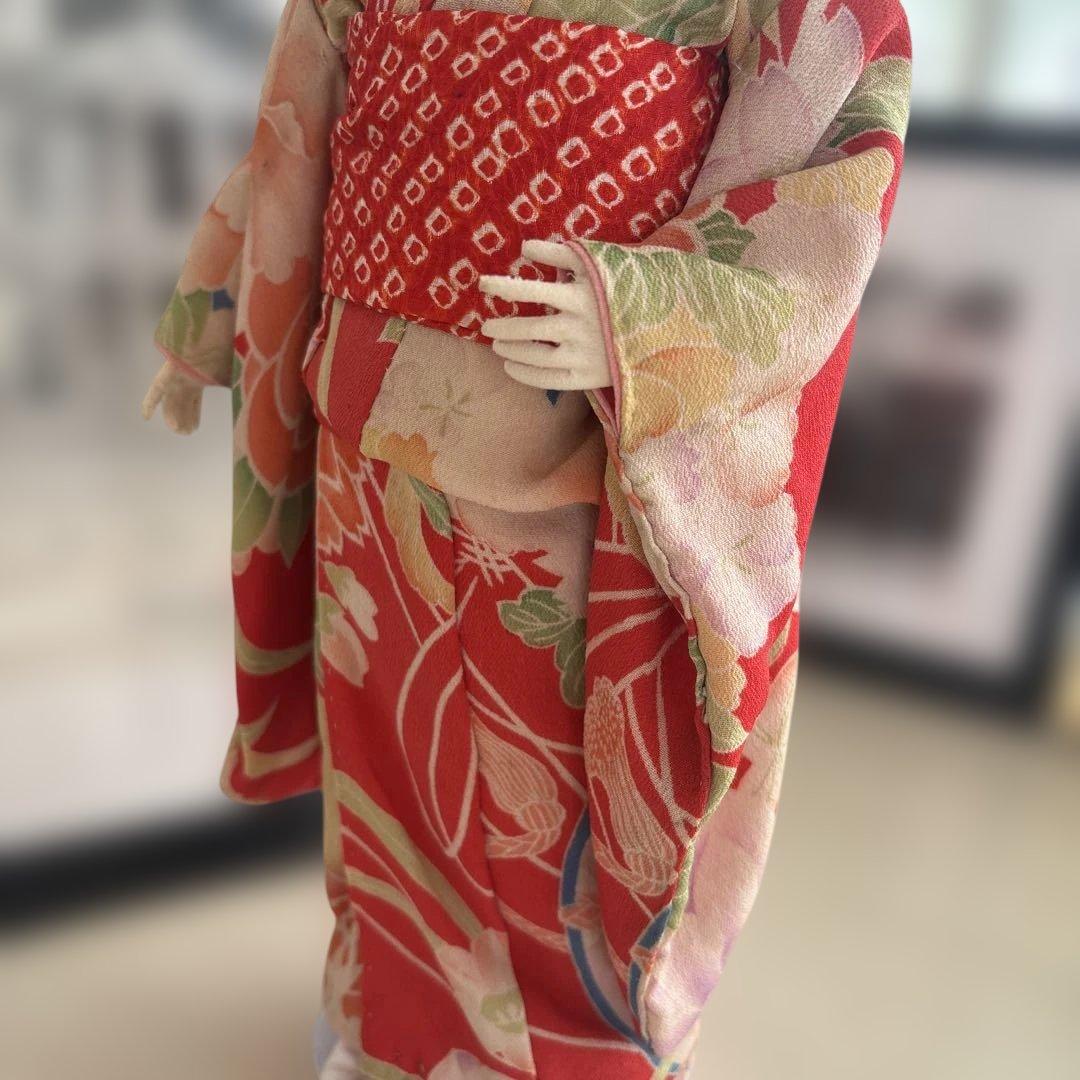 市松人形　昭和40年代前半　スタンド付き