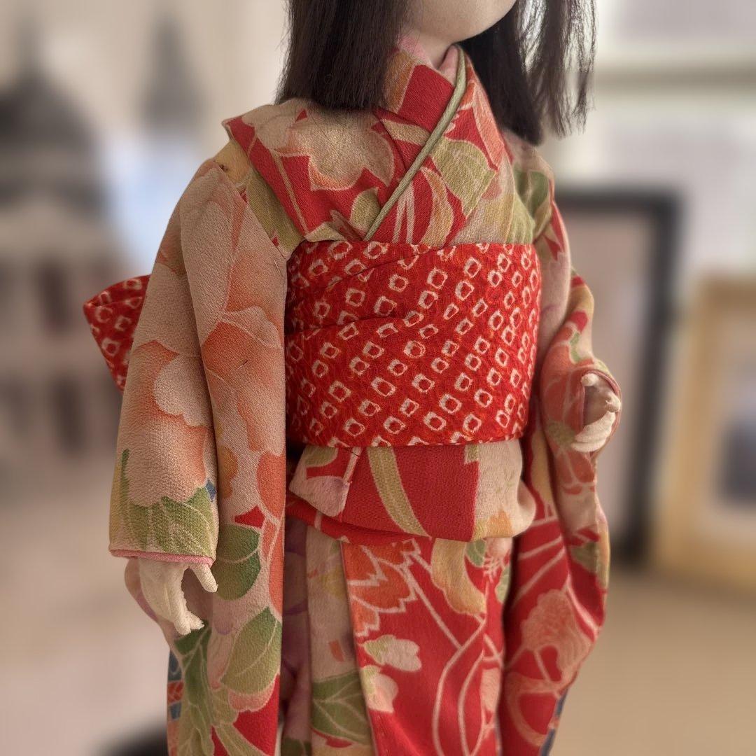 市松人形　昭和40年代前半　スタンド付き