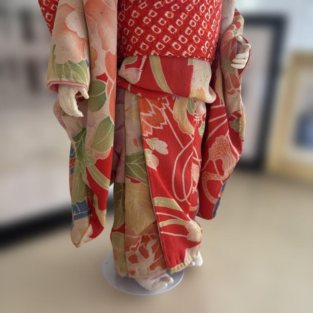 市松人形　昭和40年代前半　スタンド付き