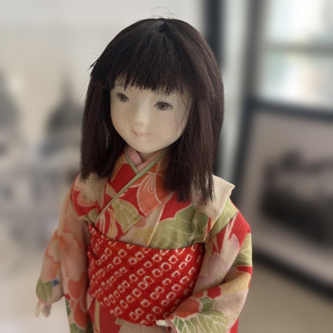 市松人形　昭和40年代前半　スタンド付き