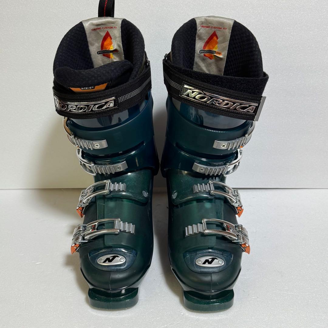 315mm 27-27.5cmスキーブーツ ダークグリーン緑色Nordica