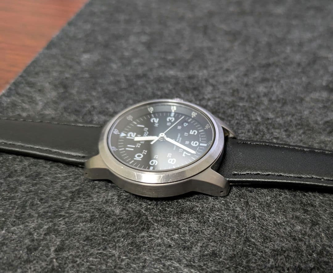 【希少】SEIKO SUS サス AGS ミリタリー文字盤　ブラック