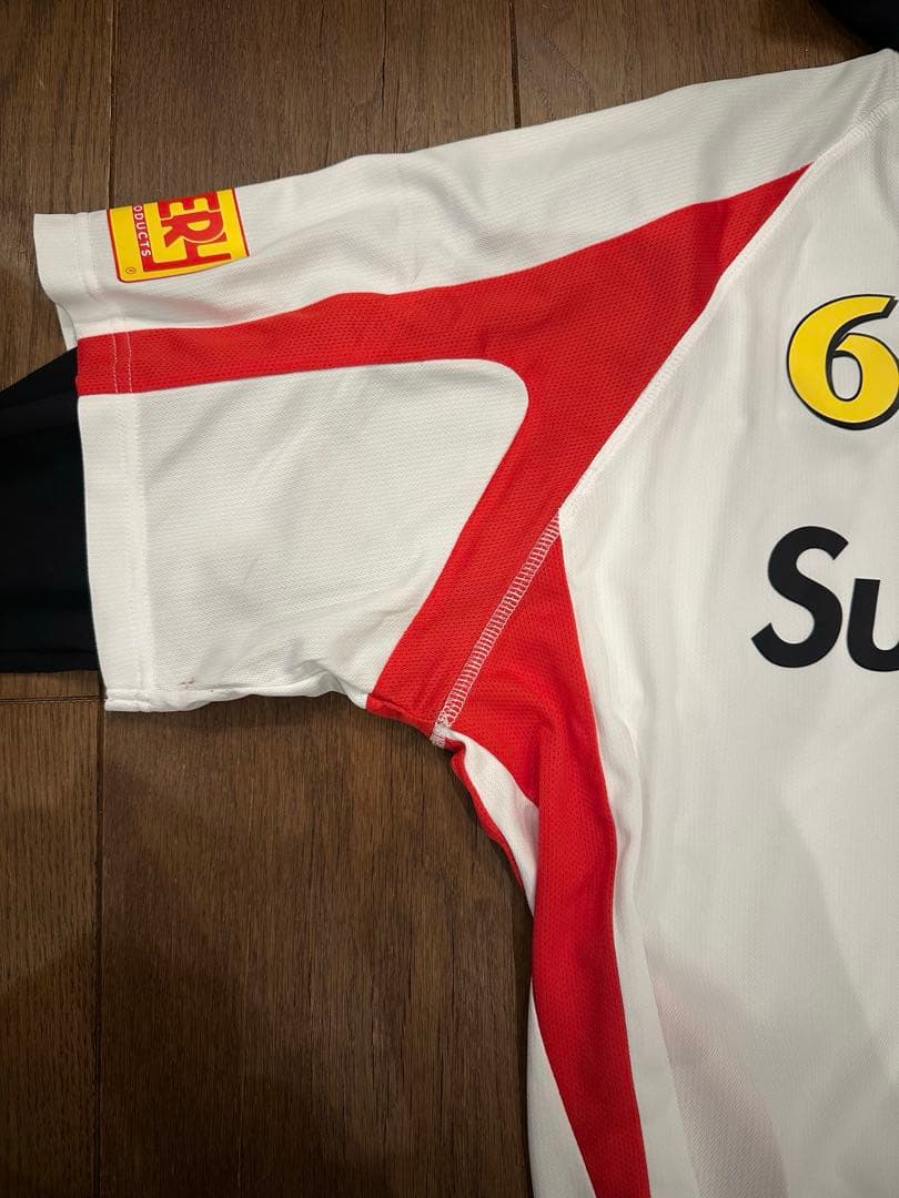 トップス Supreme Hooded Soccer Jersey \"White\" L