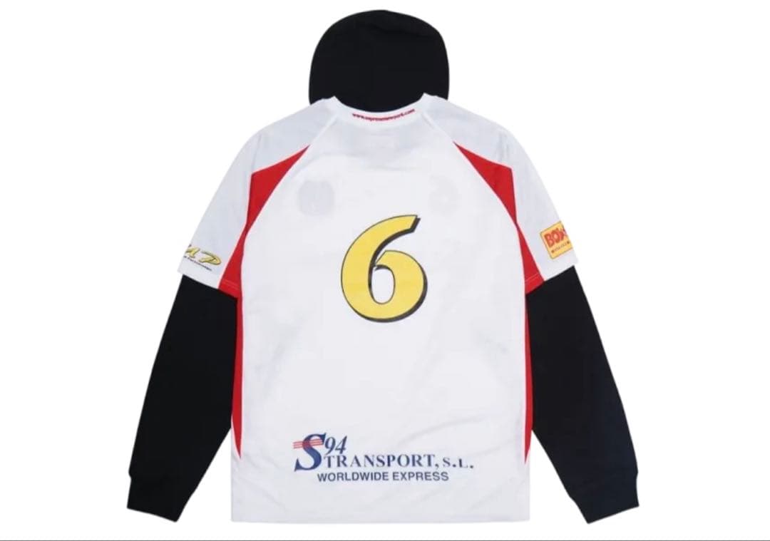 トップス Supreme Hooded Soccer Jersey \"White\" L