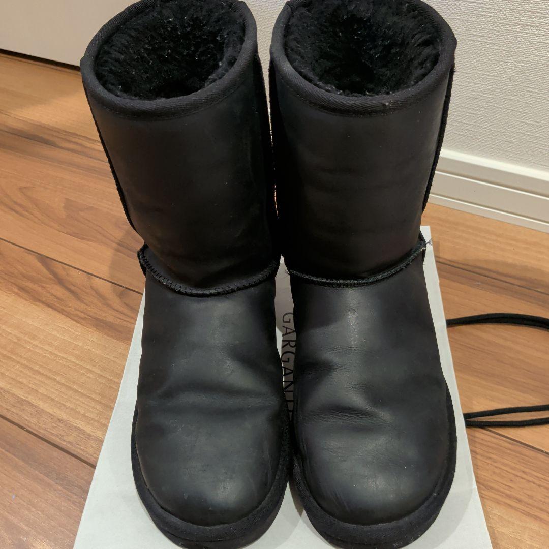 UGG ムートンレザーブーツ ブラック　26cm