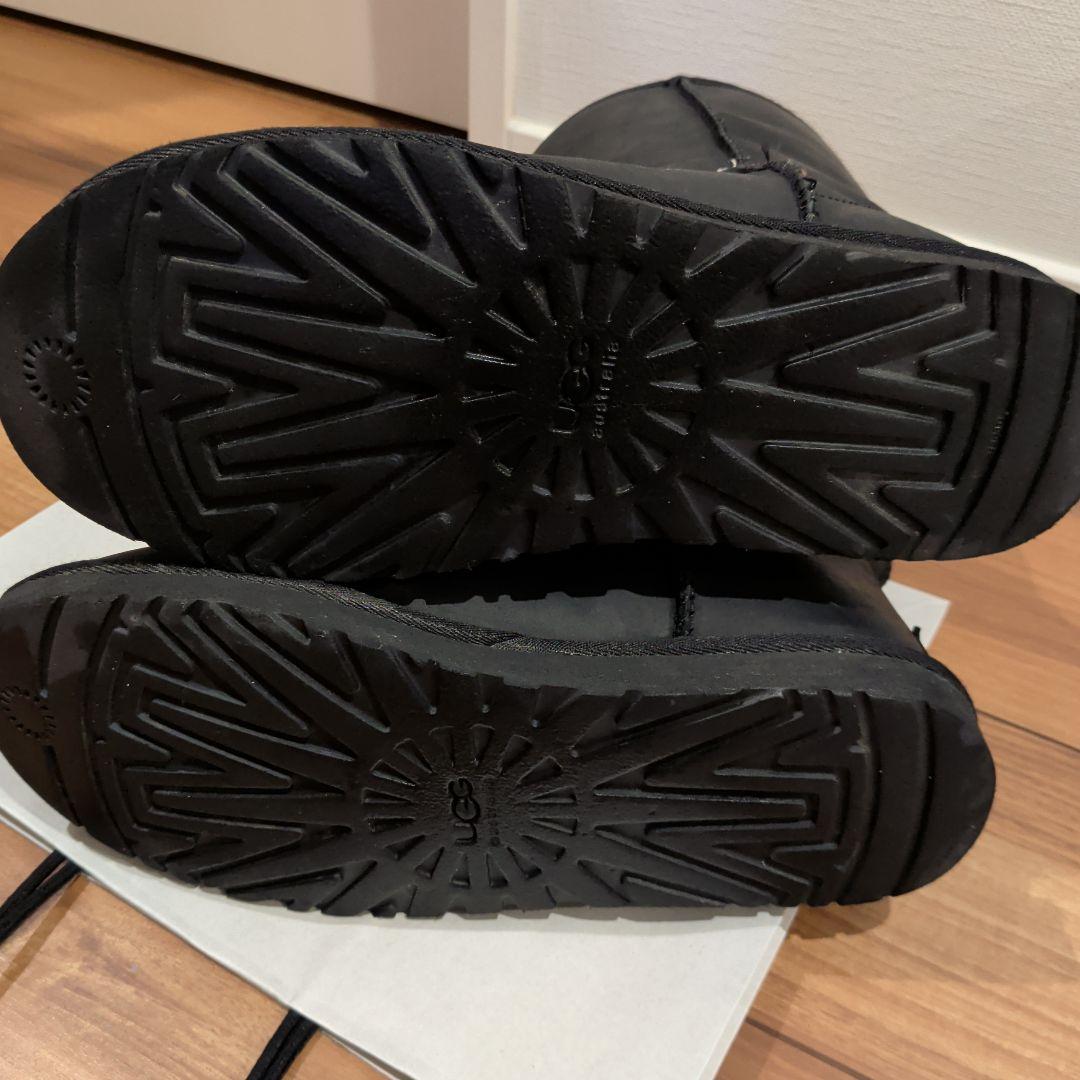 UGG ムートンレザーブーツ ブラック　26cm
