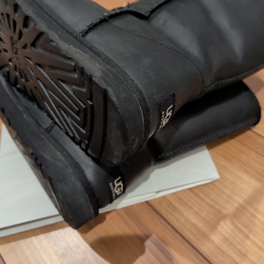 UGG ムートンレザーブーツ ブラック　26cm