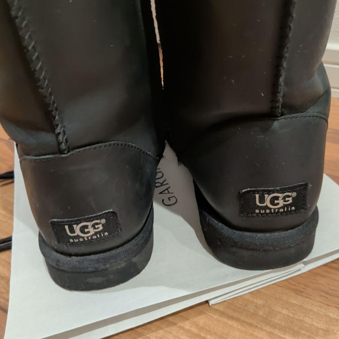 UGG ムートンレザーブーツ ブラック　26cm