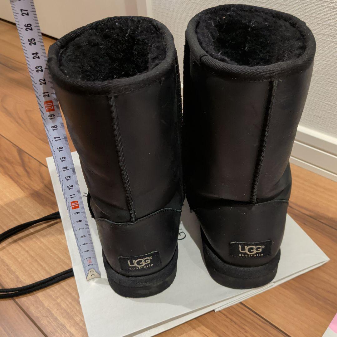UGG ムートンレザーブーツ ブラック　26cm