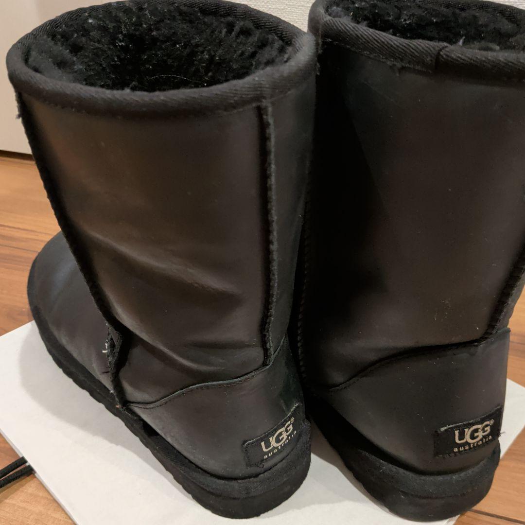 UGG ムートンレザーブーツ ブラック　26cm