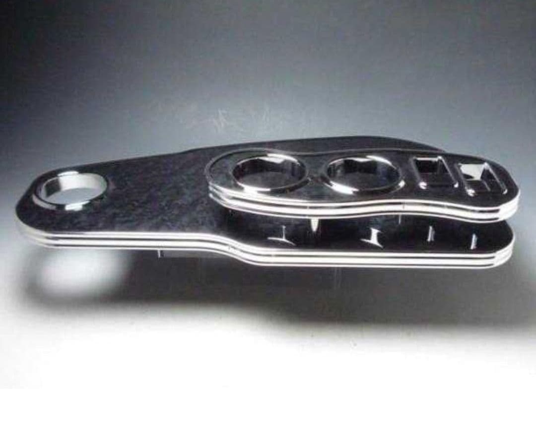 フリード　フロントテーブル　Sライン　ブラックウッド　BKxフルメッキ