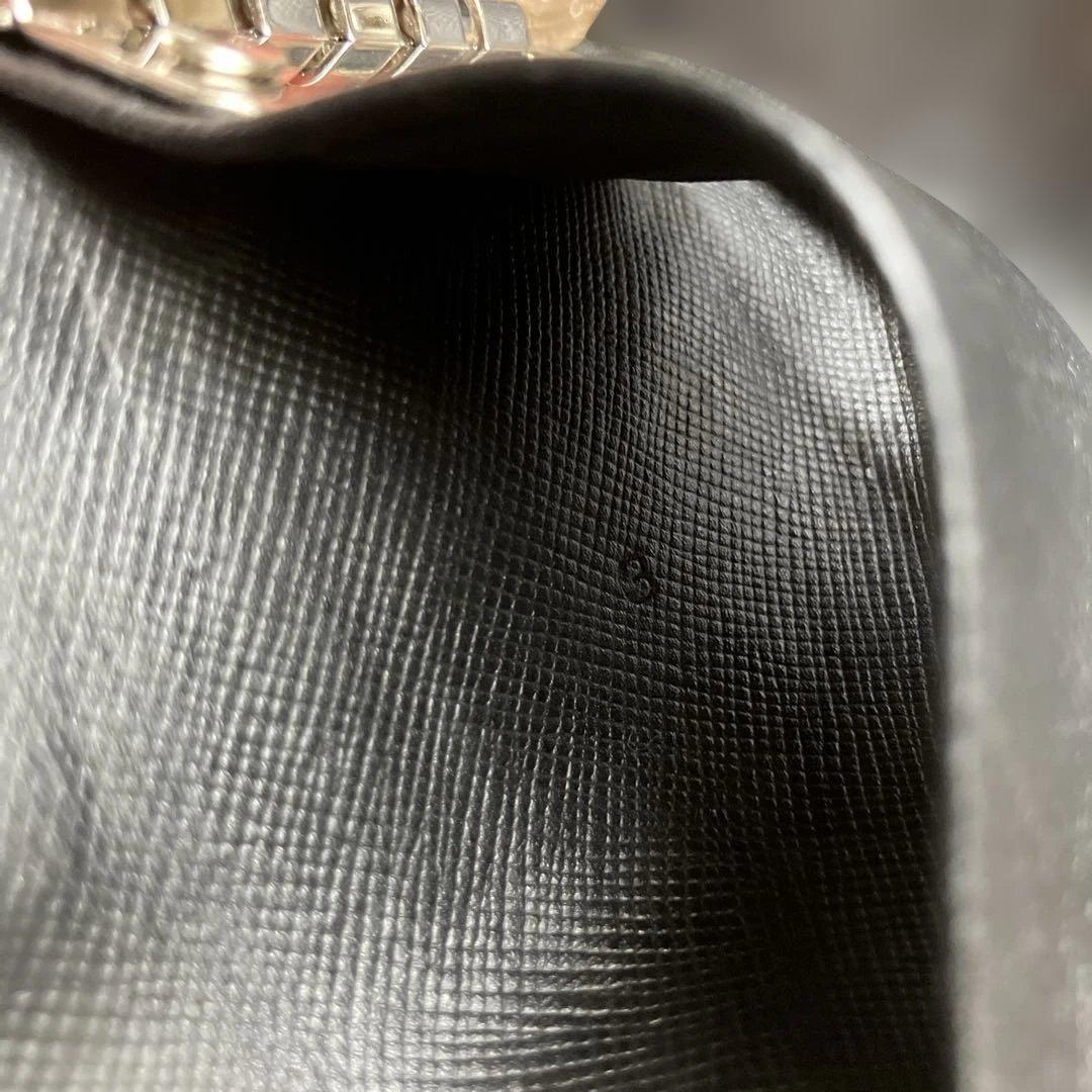 早い者勝ち❣️プラダ 5連 キーケース ブラック 三角プレート　サフィアーノレザー