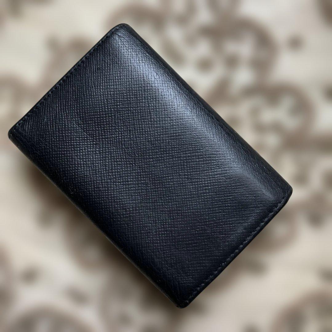 早い者勝ち❣️プラダ 5連 キーケース ブラック 三角プレート　サフィアーノレザー