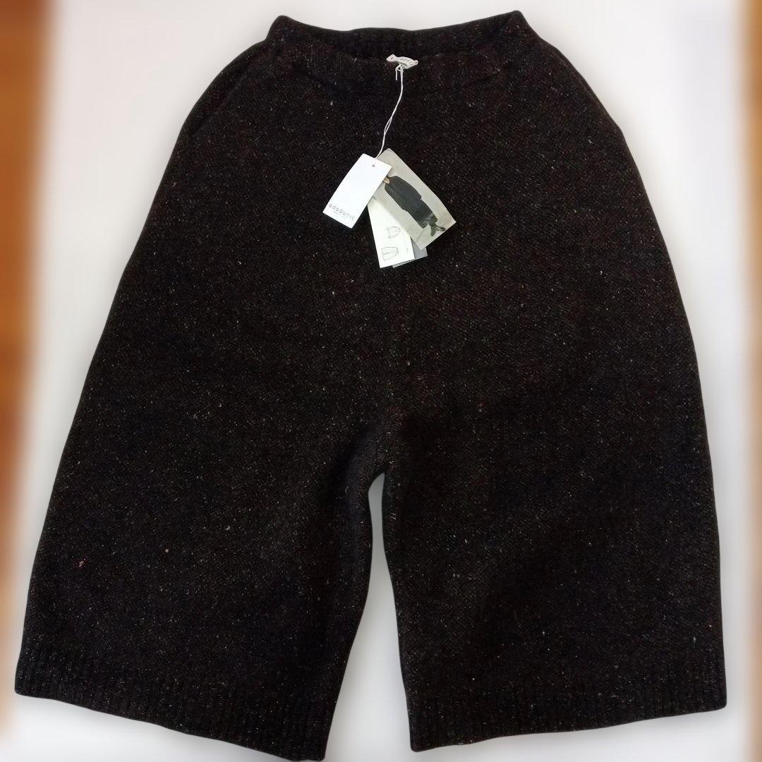 BOBOUTIC/新品タグ付き/ダークブラウンパンツ/ ウエストゴムウールパンツ