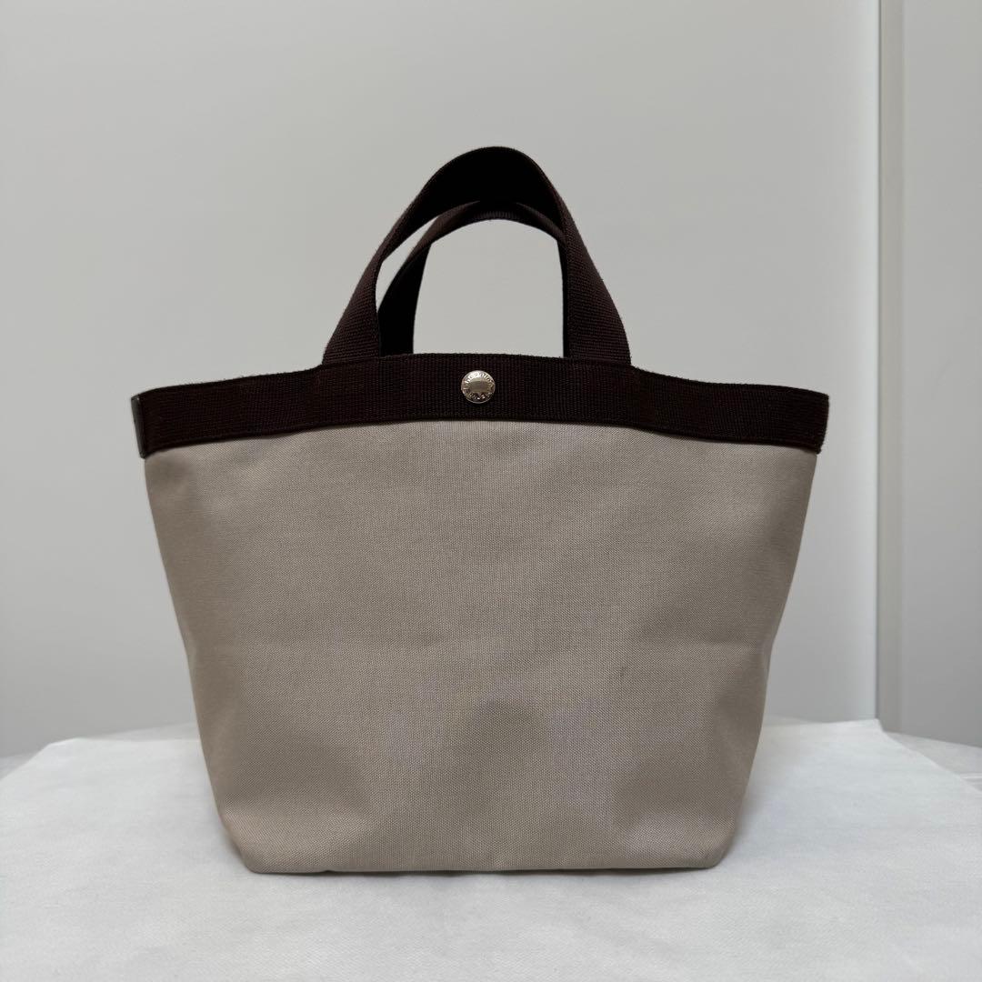 エルベシャプリエ 707C マスティック×モカ コーデュラ舟型トートM