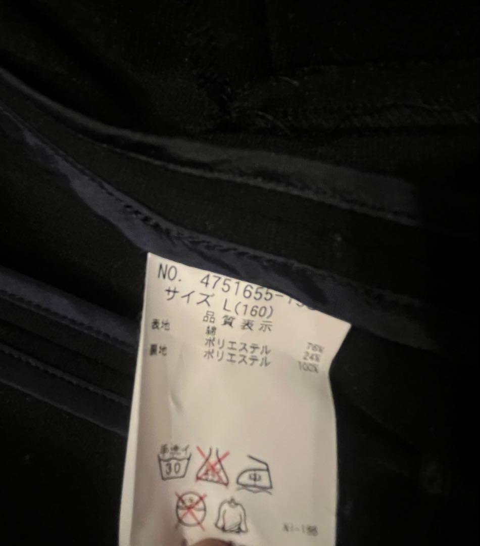 ポンポネット　ブレザー　スカート　リボン　グレー　受験　卒業式　L 160